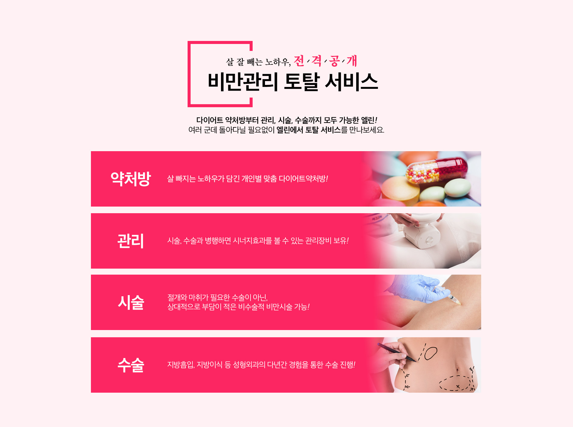 엘린의원 비만클리닉 비만관리 토탈서비스
